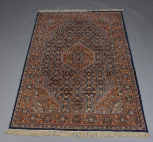 Indisk tæppe, uld på bomuld, 170x234 cm