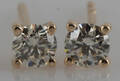 Earrings in 14k  with brilliant cut diamonds 0.41ct