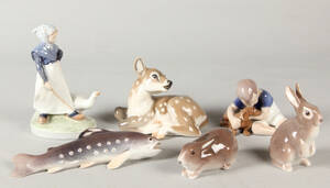 Royal Copenhagen og Bing  Grøndahl. Samling figurer 6