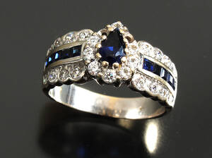 Vintagering, 18 kt hvidguld