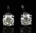 18kt diamond earrings with brilliant cut diamonds 0.40ct 