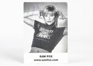 SAM FOX, autograf