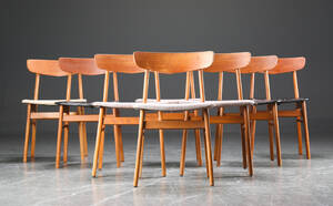 Otte stole, teak og bøg, dansk møbelproducent 8