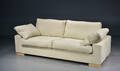 Sofa med lyst alcantare Denne vare er sat til omsalg under nyt varenummer 4641973