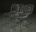 Fire stole af metal, moderne design 4