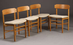 Dansk møbelproducent. Spisestole, egetræ 4