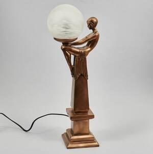 Bordslampa, konstmaterial
