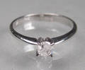 Solitairering - Ca. 0.20 ct.  Denne auktion er annulleret - se nu vare 1938572