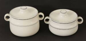 Karotter med lock 2st, Birka, Stig Lindberg för Gustavsberg