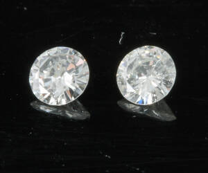 Couple of brilliant cut diamonds 0.32ct  This lot has been put up for resale under the new lot no. rnrn4464425