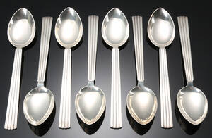 Sigvard Bernadotte for Georg Jensen. Otte Bernadotte suppeskeer af sterlingsølv 8