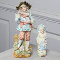 FIGURINER, 2 st, biskviporslin, 1800-tal