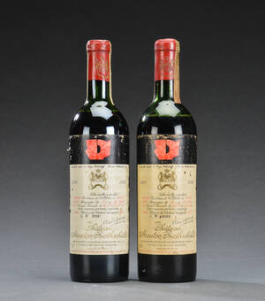 2 fl. Chateau Mouton Rothschild 1972 Pauillac