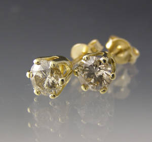 Par brillant ørestikker ca. 1.32 ct.