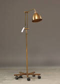 Gulvlampe  standerlampe, messing