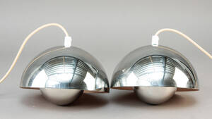 Verner Panton, Par Flowerpot pendler, forkromet metal 2 