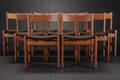 Hans J. Wegner. Sæt på ni stole af egetræ 9