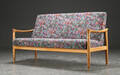 Tre-personers sofa med stel af eg. Fritz Hansen, 1960erne