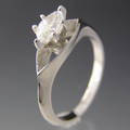 Solitaire ring ca. 0.50 ct.