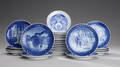 Royal Copenhagen. Samling juleplatter, årg. 1910-1978 25