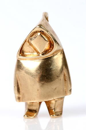 Thulemand af 14 kt guld, 9,3 gram.