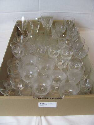 GLAS MERPARTEN KRISTALL, OLIKA SORTER