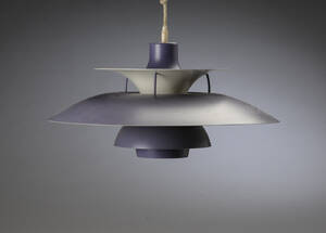 Poul Henningsen. PH5 pendel, lilla  