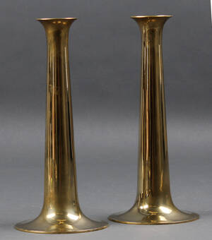 Torben Ørskov. Par stager af messing. 2