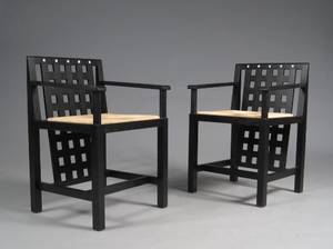 Charles Rennie Mackintosh 1868-1928. Candida Cottage Armchair Denne auktion er annulleret - se nu vare 1934918