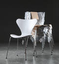 Arne Jacobsen. Stole, model 3107, lazur, ask 6 