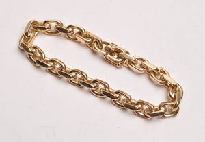 Klassisk ankerarmbånd udført i 14 kt. guld.