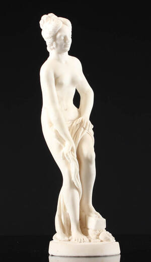 Figur i form af kvinde, bisquit