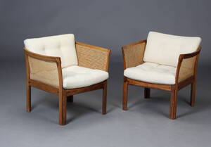  Illum Wikkelsø. Par lænestole, model Plexus, palisander 2