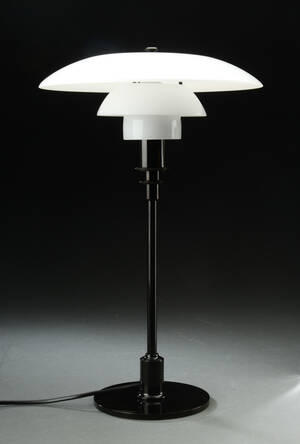 Poul Henningsen. PH 32 bordlampe Black Chrome. 