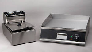 Industri pladesteger samt friture 2 