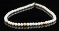 Cultured pearl silver necklace
