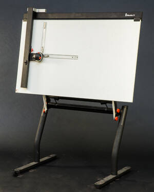 Großes Zeichenbrett Marabu, Zeichenmaschine, Reißbrett