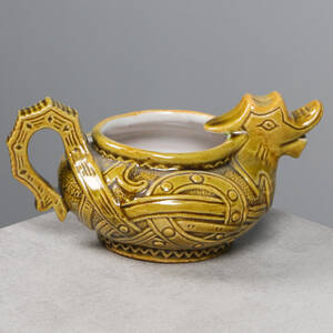 GRÄDDKANNA fornnordisk stil, Höganäs, ca 1896-1915