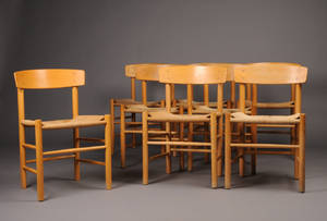Børge Mogensen. 1914-1972. Otte stole, model J39 8