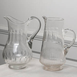 KARAFFER, slipat glas, 1900-talets första del