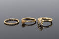 3 Spinning ringe af 8 kt. guld, str. M  str. 54 3