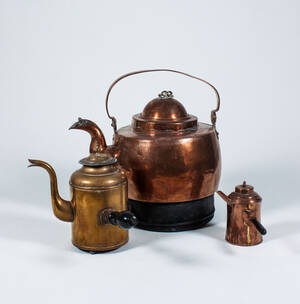 Samling kaffekannor, 181900-tal 3