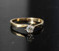 Briljantring, diamant, 0.30 ct, 14K guld