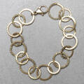 ARMBAND, Silver, förgyllt