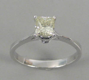 Solitairering. Ca. 0.70 ct