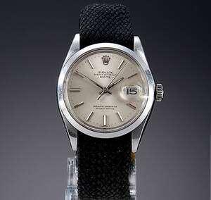 Rolex Date. Vintage herreur i stål med sølvfarvet skive, ca. 1971 Denne vare er sat til omsalg under nyt varenummer 4605296