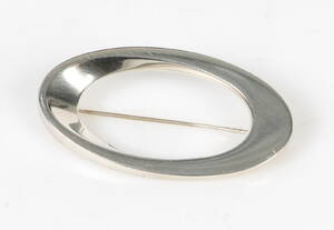 Hans Hansen Broche af sterling sølv, dessinnr. 115