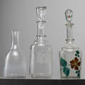 KARAFFER, 3 st, glas, 1800-tal