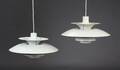 Poul Henningsen. Par PH5 pendler, hvid 2