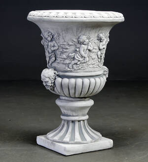 Kolosal have  blomsterkrukke, stenmateriale